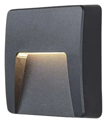 RABALUX Trento, spoljna zidna lampa LED 3W crna