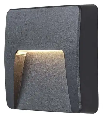 RABALUX Trento, spoljna zidna lampa LED 3W crna