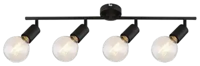 RABALUX Lamar, metal spot , E27 4xMAX 40W, mat crna