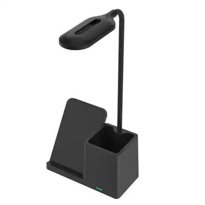 RABALUX Cerie, stona crna, wireless punjac za mobilni, dimabilna, LED 3000-6500K