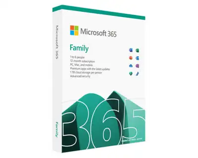 MICROSOFT Retail Microsoft 365 Family FY25H2  / 32bit / 64bit / English / 6 korisnika / 1 godina EP2-32329