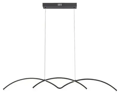 RABALUX River, LED visilica, 40W, 4000K, mat crna metal