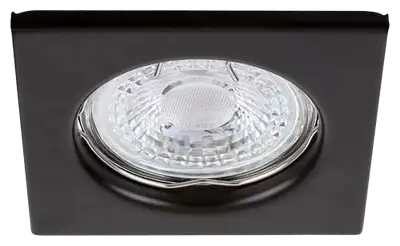 RABALUX Spot Relight, ugradna crna rozetna metal cetvrtasta