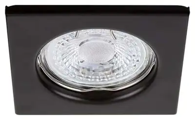 RABALUX Spot Relight, ugradna crna rozetna metal cetvrtasta