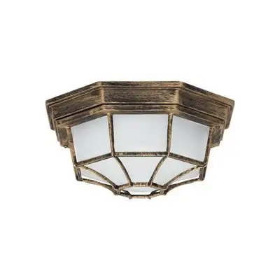 RABALUX Milano spoljna plafonjera E27 100W staro zlato IP44