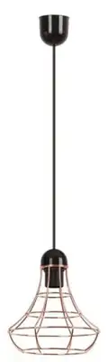 RABALUX Ramsey pendant E27 max 60W copper / black
