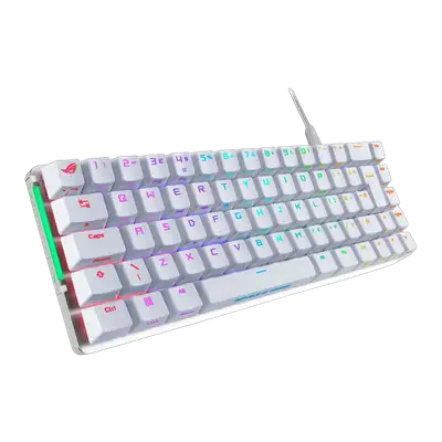 ASUS ROG FALCHION ACE WHITE, ROG NX RED, UK loc, PBT, Wired