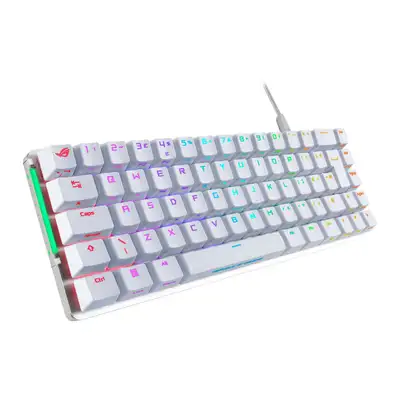 ASUS ROG FALCHION ACE WHITE, ROG NX RED, UK loc, PBT, Wired