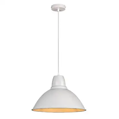 RABALUX Wilbour, metalna bela visilica, E27 1x60W IP20