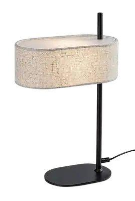 RABALUX Narmin, stona crna / bež tekstil, 1xE14, visina 43cm
