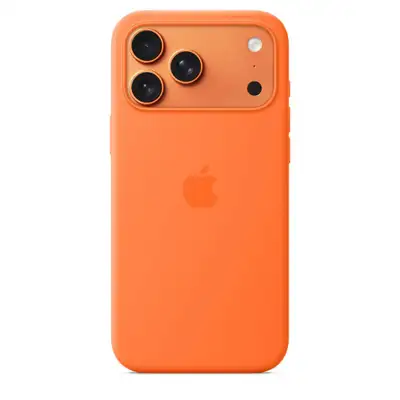 APPLE iPhone 17 Pro Max Silicone Case with MagSafe – Orange mgfl4zm / a