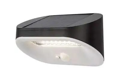 RABALUX Brezno spoljna solarna zidna lampa crna 3,2W