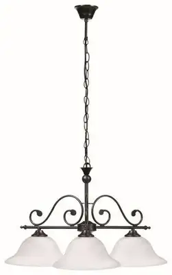 RABALUX Dorothea  visilica E27 3x60W m. crno