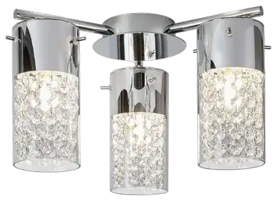 RABALUX Niagara, plafonska kupatilska lampa, E14 / 3x max. 4