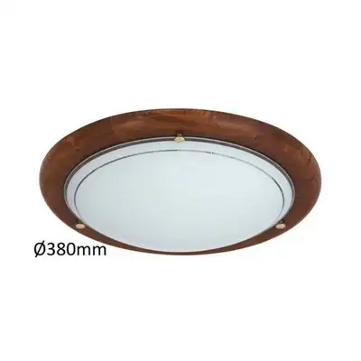 RABALUX Fa Ufo plafonjera D38 E27 2x60W hrast opal
