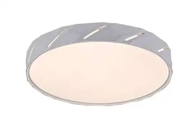 RABALUX Nesira LED plafonjera mat bela 27W 1250lm-2880lm, 3000K, D39cm, IP20