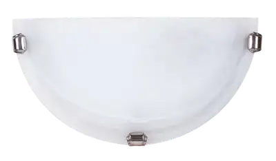 RABALUX Alabastro zidna lampa E27 60W belo/hrom