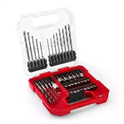 EINHELL L-Case 40 kom Set imp.bit burgija + S2-E6.3-1/4", burgije + nas.kljuc
