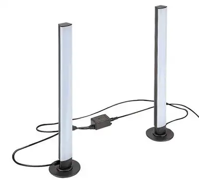 RABALUX Paco, set 2 podne lampe samo RGB svetlo, 5W, visina 38cm, daljinski, dimabilna, IP20, kabal 200cm