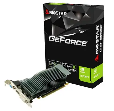 BIOSTAR G210 1GB GDDR3 64 bit DVI / VGA / HDMI