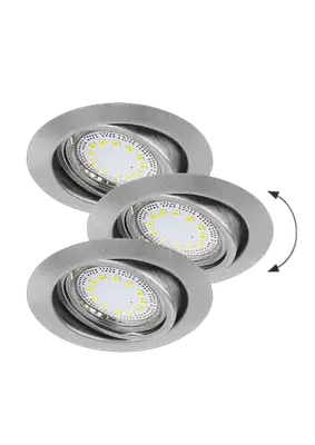 RABALUX Lite LED ugradni spot GU10 3x3W mat hrom