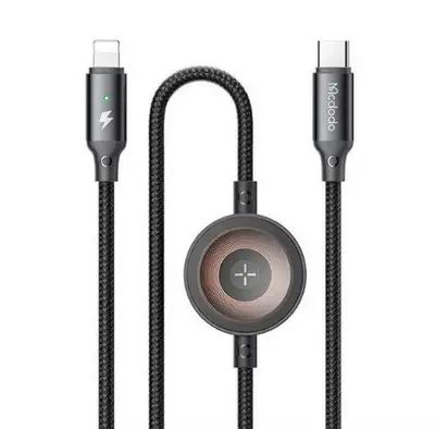 MCDODO CA-5680 kabl Lightning 2u1, 1.5m, 36W, sa mag. punjenjem za iPhone watch