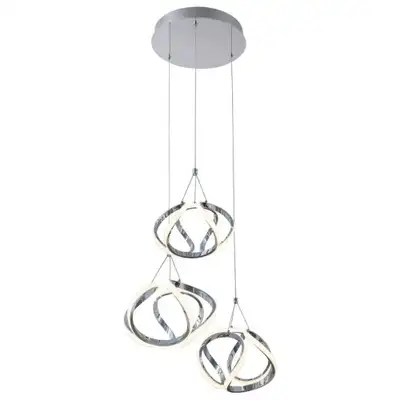 RABALUX Palmira visilica hrom, LED 50W, 3400lm, 3000K