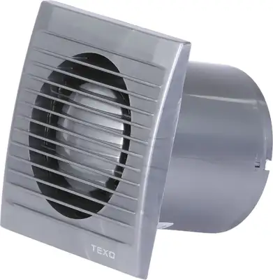 TEXO ELITE VENTILATOR FI100 SA KLAPNOM SILVER