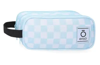 ENSO FLEUR zenski neseser sa 3 pregrade plava