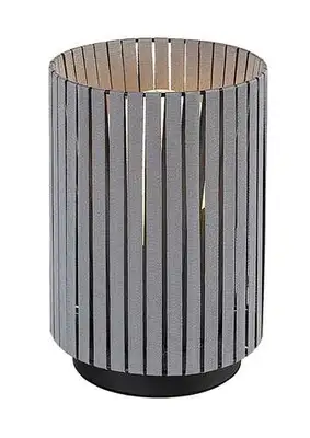 RABALUX Revan, stona tekstil siva, E27, visina 23cm