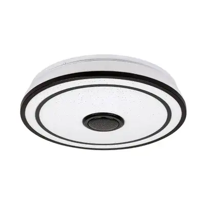 RABALUX Nikolaus, plafonska lampa, crna 24W, 1600lm-2400lm, 3000-6500K IP20