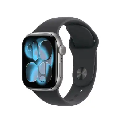 APPLE Watch S11 GPS 46mm Space Grey Aluminium Case with Black Sport Band - M/L mev44rk/a