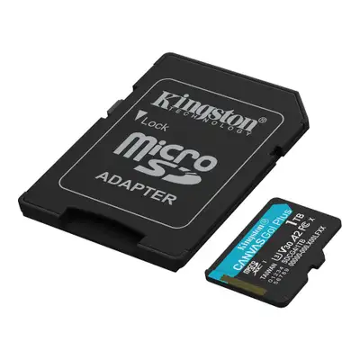 KINGSTON CanvasGo!Plus SDCG4, MicroSD 1TB + adapter,  UHS-I, Class 10