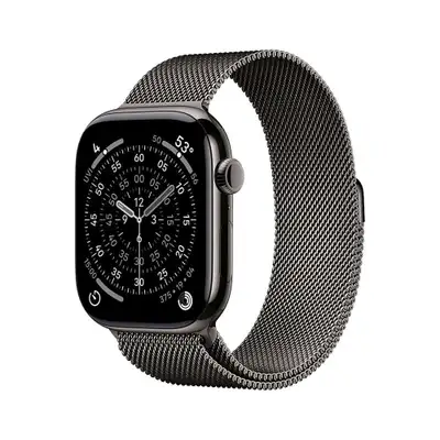 APPLE Watch S11 Cellular 42mm Slate Titanium Case with Slate Milanese Loop mf8u4rk / a