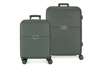 PEPE JEANS  ACCENT set kofera 2 / 1 tamno zelena
