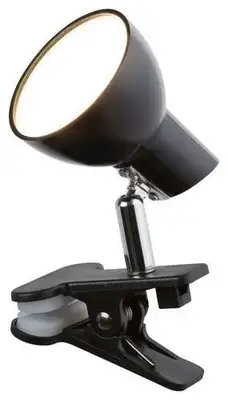 RABALUX Noah, clip lamp, crna,  LED 5W