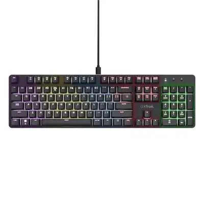 TRUST GXT871 ZORA tastatura US RGB crna