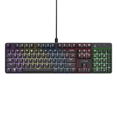 TRUST GXT871 ZORA tastatura US RGB crna