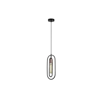 RABALUX Rovier, visilica metal crna / bakar 1xE27, v150cm