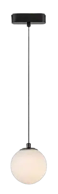 RABALUX LiTrack Pendant01W, šinska visilica kugla LED 5W, 400lm, 3000K, v120cm, p10cm, DC 24V