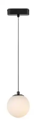RABALUX LiTrack Pendant01W, šinska visilica kugla LED 5W, 400lm, 3000K, v120cm, p10cm, DC 24V