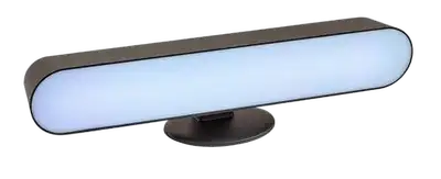 RABALUX Parker, stona punjiva LED 3W, samo RGB svetlo, daljinski, dimabilna, boja crna, visina 27cm, IP20