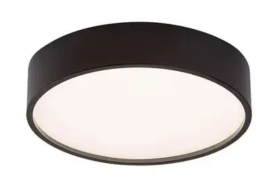RABALUX Larcia, plafonska lampa, crna 18W 970lm-1800lm, 4000K IP44