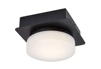 RABALUX Attichus, mat crna 5W,670lm-750lm, 4000K IP44