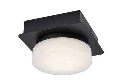 RABALUX Attichus, mat crna 5W,670lm-750lm, 4000K IP44
