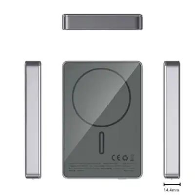 APOLLON Power bank 5000mAh 15W Wireless Grey