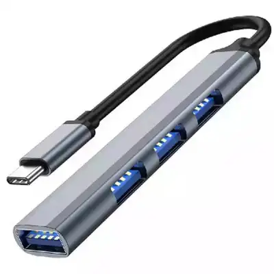 LINKOM TIP C 3.0 HUB na 4 x HUB3.0 sivi