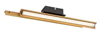 RABALUX Remiel, LED zidna metal cnra / drvo dekor, 12W, 760lm, 3000K, 8x49cm