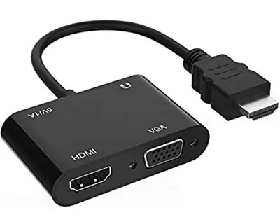 LINKOM Adapter-konvertor HDMI na HDMI+VGA+MICRO+AUDIO