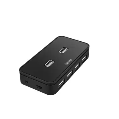 HAMA USB 2.0 HUB 1:7 sa napajanjem crni